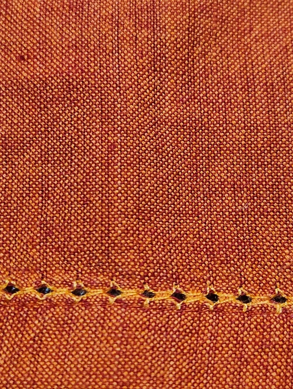 Pier 1 Coral Chambray Napkins Set of 4 Terracotta Hemstitch
